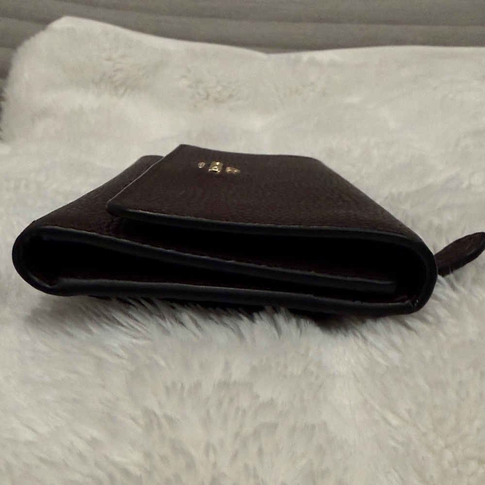 NEW Coach Dark Brown Leather Wallet - Picture 4 of 6